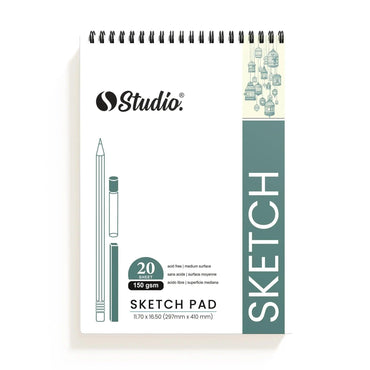 Studio Sketch Pad A3, A4 The Stationers